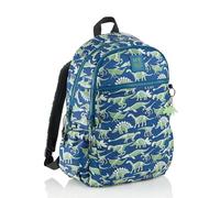 Miquelrius - Mochila Escolar Infantil Triple 15L, Verde, Fossil | Material Reciclado, 3 Compartimentos, Bolsillos Laterales, Asas Ergonómicas, Brilla en la Oscuridad, Vuelta al Cole