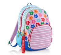 Miquelrius - Mochila escolar, Triple compartimento, Doble cremallera, Fabricada con botellas recicladas, Capacidad 27 litros, Asas regulables, Espalda acolchada, Tiradores metálicos, ARP Combi