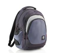 Miquelrius - Mochila escolar triple compartimento, Doble cremallera, Poliéster reciclado, Asas regulables, Espalda acolchada, Tiradores metálicos, Mochila 30 litros, Colección Rider Blue