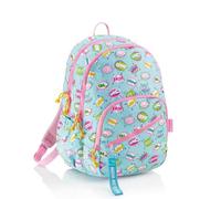 Miquelrius - Mochila escolar triple compartimento, Doble cremallera, Poliéster reciclado, Asas regulables, Espalda acolchada, Tiradores metálicos, Mochila 27 litros, Diseño Agatha Ruiz de la Prada