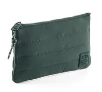 Miquelrius - Neceser Acolchado, Portatodo de poliéster símil Tela con Tirador y Patch de Silicona, Repelente al Agua para Accesorios de papelería o Maquillaje, 205 x 120 mm, Verde