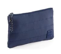 Miquelrius - Neceser Acolchado, Portatodo de poliéster símil Tela con Tirador y Patch de Silicona, Repelente al Agua para Accesorios de papelería o Maquillaje, 205 x 120 mm, Marino