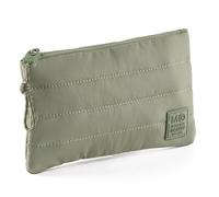 Miquelrius - Neceser Acolchado, Portatodo de poliéster símil Tela con Tirador y Patch de Silicona, Repelente al Agua para Accesorios de papelería o Maquillaje, 205 x 120 mm, Kaki