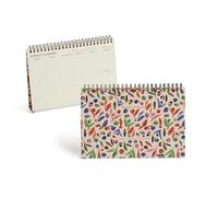 Miquelrius - Planificador semanal para organizar tus tareas, Incluye espacio para notas, Planificador sin fecha con 88 Hojas de 80 g/m², Doble espiral negro, Papel marfil con plantilla semanal