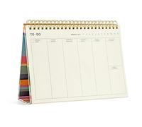 Miquelrius - Planificador Semanal TO-DO WIRE-O, Tamaño: 210 x 140 mm, Planner atemporal, Encuadernación espiral doble, 54 hojas, Base de cartón forrado, Papel marfil 80 g/m²