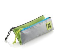 Miquelrius - Portatodo Doble Compartimento, Estuche Escolar Mini, Cierres Cremalleras de plástico Resistente, Tiradores metálicos, Portatodo Estuche de 200 x 90 x 15 mm, Rider Green