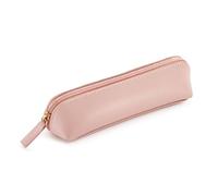 Miquelrius - Portatodo Ovalado, Estuche 1 Compartimento, Tamaño 190 x 55 x 30 mm, Material Exterior y Tirador de PU símil Piel, Cierre Cremallera, Color Rosa