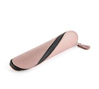 Miquelrius - Portatodo Ovalado, Estuche de símil Piel con Cremallera Curvada para Apertura Plana, Guarda lápices bolígrafos o Accesorios, 200 x 50 x 50 mm, Infinity Rosa