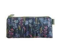 Miquelrius - Portatodo Plano Acolchado, Estuche de poliéster con Estampado Floral, Neceser para Guardar Maquillaje o pequeños Accesorios, 210 x 100 x 10 mm, Hidden Forest