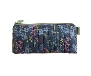 Miquelrius - Portatodo Plano Acolchado, Estuche de poliéster con Estampado Floral, Neceser para Guardar Maquillaje o pequeños Accesorios, 210 x 100 x 10 mm, Hidden Forest