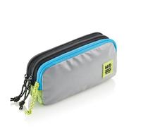 Miquelrius - Portatodo Triple Compartimento, Estuche Escolar Rectangular, Cierres Cremalleras de plástico Resistente, Tiradores metálicos, Portatodo Estuche de 210 x 105 x 60 mm, Rider Green