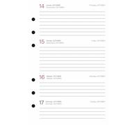 Miquelrius - Recambio Agenda Anual 2024 Integral, Semana Vista Horizontal, Tamaño Activa 117 x 182 mm, Español, Portugués e Inglés