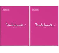 Miquelrius - Recambio de 80 hojas cuadriculadas A4, Bloc encolado con 4 taladros para archivador o carpeta de anillas, Papel de 90 g/m², Emotions magenta (Paquete de 2)