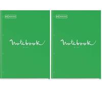 Miquelrius - Recambio de 80 hojas cuadriculadas A4, Bloc encolado con 4 taladros para archivador o carpeta de anillas, Papel de 90 g/m², Emotions verde (Paquete de 2)