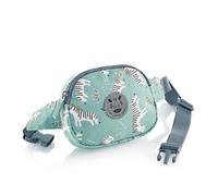 Miquelrius - Riñonera Infantil con un Compartimento, Cierre Cremallera de plástico Resistente, Cinta Ajustable, Cierre Clic, Riñonera pequeña 150 x 120 x 30 mm, Cebra