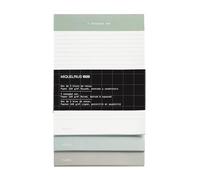 Miquelrius - Set 3 Blocs de Notas, 144 Hojas, Back2Basics | Rayado, Punteado y Cuadriculado, Papel Blanco 100 g/m², Encolados, Base Rígida de Cartón, 216 x 217 mm