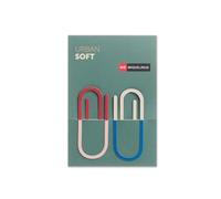 Miquelrius - Set de 2 Clips Marcapáginas Urban Soft | Puntos de Libro Tipo Clip, 75 x 110 x 2 mm, para Cuadernos, Agendas y Libros