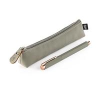 Miquelrius - Set portatodo Mini con bolígrafo Bonito metálico de Tinta Azul, Boli Recargable Compatible con Recambio Metal Parker 1 mm, para Regalar o Llevar Siempre contigo, Verde