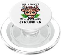 Mir Reicht´s Ich Gehe Rentiere Streicheln Lindo Reno Navidad PopSockets PopGrip para MagSafe