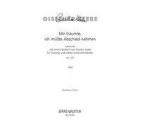 Mir träumte, ich müßte despedida nehmen Lamento con un poema de Günter Grass para Voz y Siete Instr