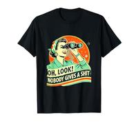 Mira, a nadie le importa una mierda retro Camiseta