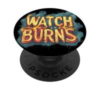Mira cómo arde para un aspecto ardiente y llamas PopSockets PopGrip Adhesivo