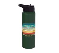 Mira cómo consigues a nuestra madre y nos consigues como obsequio divertido Stainless Steel Insulated Water Bottle