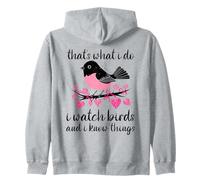 Mira cómo los pájaros Saben Cosas Minimalista Patio Trasero Sudadera con Capucha