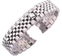 Mira correa de acero inoxidable Banda de reloj Strapa de 20 mm Menores Metal Bandas de vigilancia Curred Fashion Mujeres Solid Link Pulsera Pulsera Pulsera