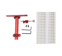 Mira de arco recurvo ajustable con escala de metal para competitividad, incluye tornillos y herramienta para un fácil montaje (rojo)