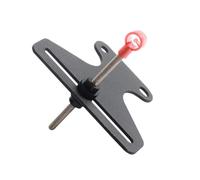 Mira de arco recurvo, mira de acero inoxidable de 1 pin en forma de T con desmontaje rápido para práctica de arco largo y desmontaje, color negro