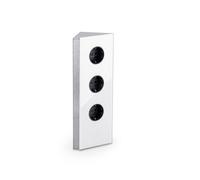 Mira Elemento De Toma De Pared Para Esquina Cristal Acero/Glas