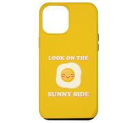 Mira en el lado soleado huevo de Pascua frito revuelto Kawaii Pun Carcasa para iPhone 12 Pro Max