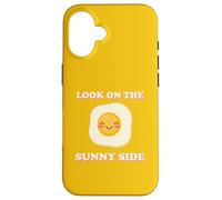 Mira en el lado soleado huevo de Pascua frito revuelto Kawaii Pun Carcasa para iPhone 16