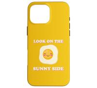 Mira en el lado soleado huevo de Pascua frito revuelto Kawaii Pun Carcasa para iPhone 16 Pro Max