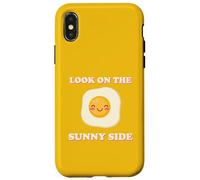 Mira en el lado soleado huevo de Pascua frito revuelto Kawaii Pun Carcasa para iPhone X/XS
