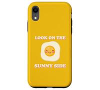 Mira en el lado soleado huevo de Pascua frito revuelto Kawaii Pun Carcasa para iPhone XR