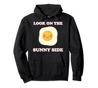 Mira en el lado soleado huevo de Pascua frito revuelto Kawaii Pun Sudadera con Capucha