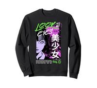 Mira en mis Ojos Chica Anime Arte Sudadera