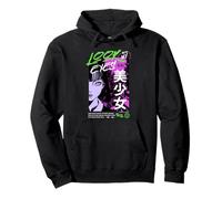 Mira en mis Ojos Chica Anime Arte Sudadera con Capucha
