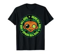Mira, Escucha y Habla a Todos los Monos malvados Camiseta