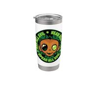 Mira, escucha y habla a todos los monos malvados Vaso térmico de acero inoxidable de doble pared