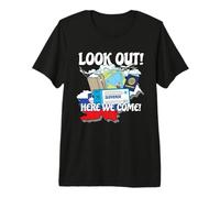 Mira Eslovaquia Aquí Venimos Viaje de Vacaciones Familiares a Juego Camiseta Premium