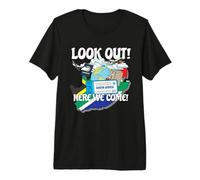 Mira Eslovenia Aquí Venimos Viaje de Vacaciones Familiares a Juego Camiseta Premium