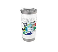 Mira Eslovenia Aquí Venimos Viaje de vacaciones familiares a juego Vaso térmico de acero inoxidable de doble pared
