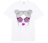Mira hacia Adentro Ámate A Ti Mismo Chica Gafas De Sol Comfort Colors Adult Heavyweight T-Shirt