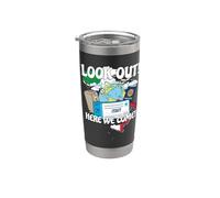 Mira Italia Aquí Venimos Viaje de Vacaciones Familiares a Juego Vaso térmico de acero inoxidable de doble pared