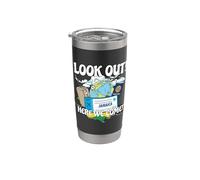 Mira Jamaica Aquí Venimos Viaje de vacaciones familiares a juego Vaso térmico de acero inoxidable de doble pared