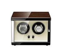 Mira la Caja de visualización Caja de Almacenamiento de Lujo automática de vigilancia de Doble Reloj para un Reloj mecánico automático, con Puerta de Vidrio Espejo Templado y Motor súper Tranquilo
