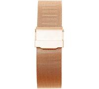 Mira la correa de reemplazo de malla de malla de acero inoxidable ajustable Banda de relojes transpirables e impermeables para hombres accesorios de muñeca accesorios de muñeca de oro rosa-22 mm